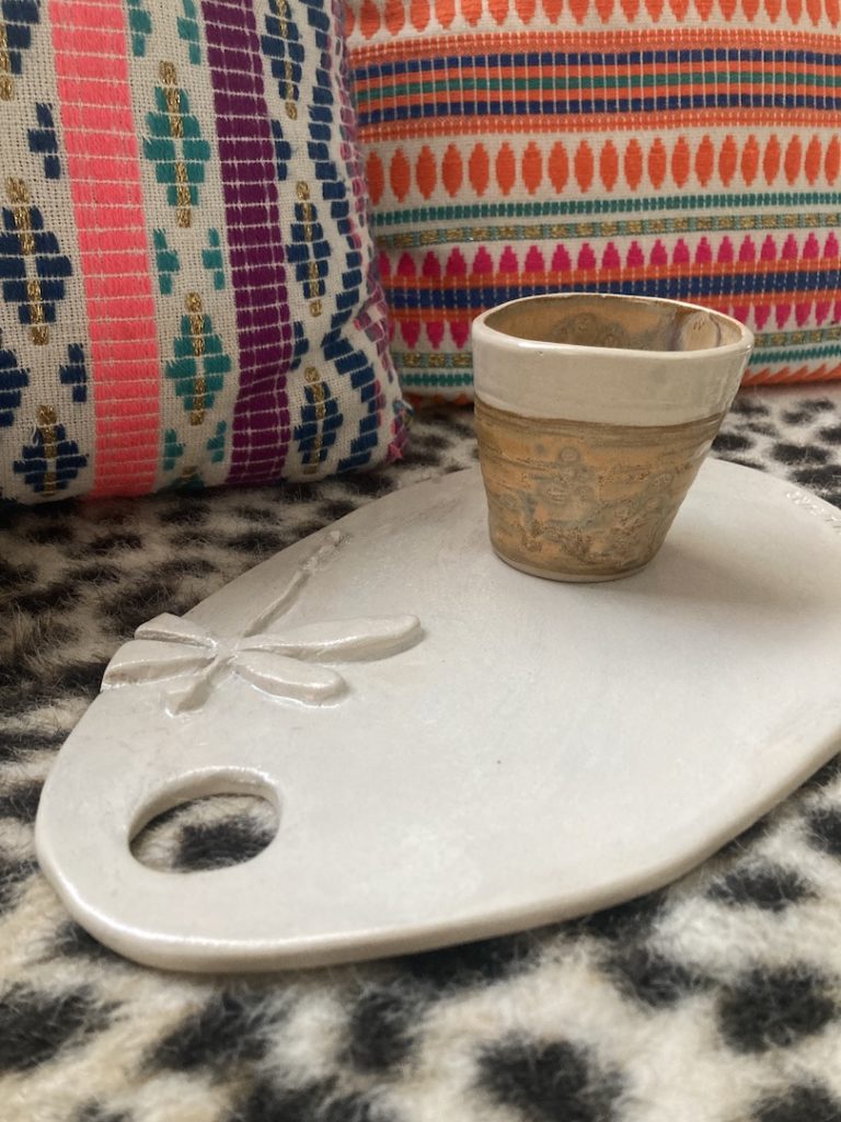 planche blanche libellule